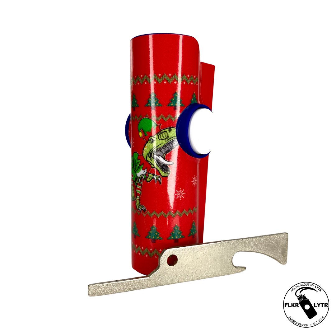 "The Rex of Christmas" FLKR LYTR Fidget Spinner Lighter Case for Clipper Lighter® - $11.99