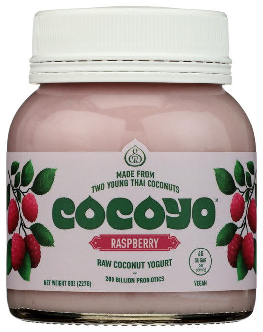 COCOYO: Raw Coconut Yogurt Raspberry, 8 oz