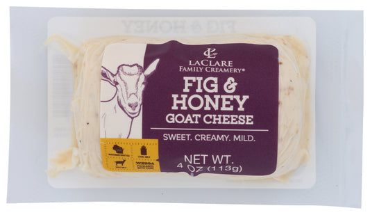 LACLARE FARMS: Chs Goat Fig N Honey Log, 4 oz