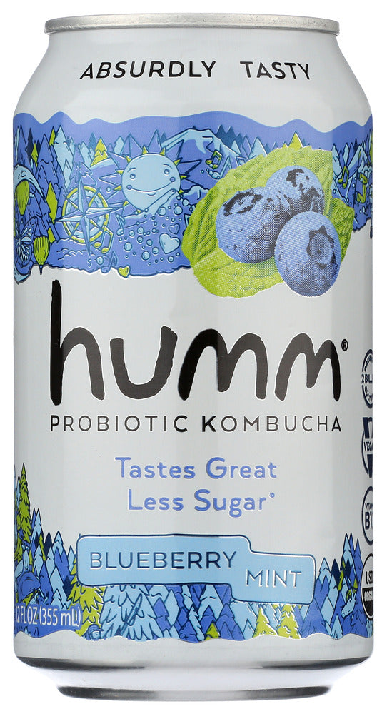 HUMM: Kombucha Blueberry Mint, 12 fo