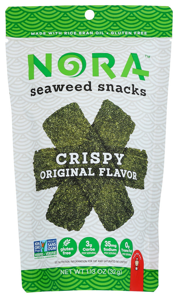 NORA SNACKS: Crispy Original Seaweeds, 1.13 oz
