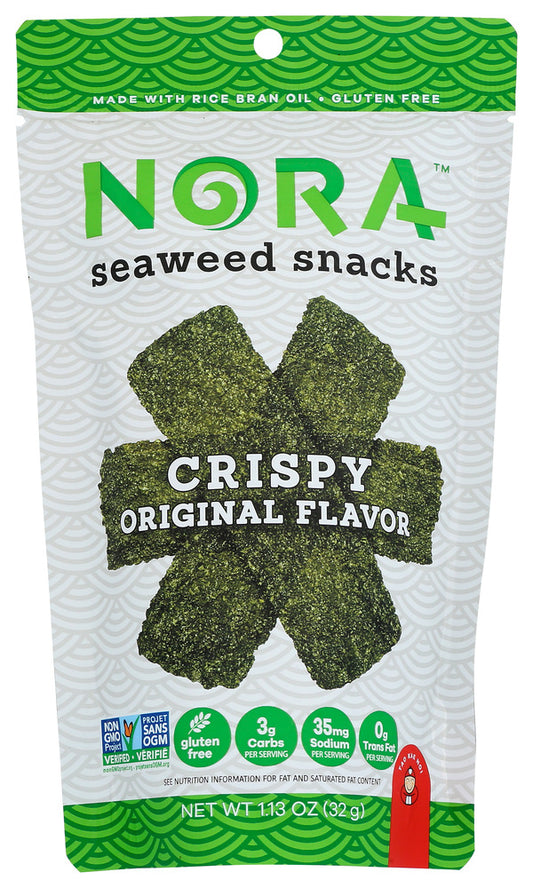 NORA SNACKS: Crispy Original Seaweeds, 1.13 oz