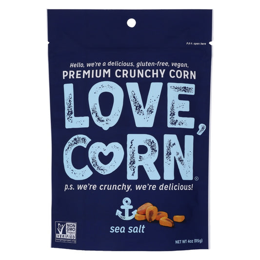 LOVE CORN: Sea Salt Crunchy Corn, 4 oz
