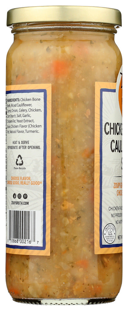 ZOUP GOOD REALLY: Soup Chicken Cauliflower, 16 OZ