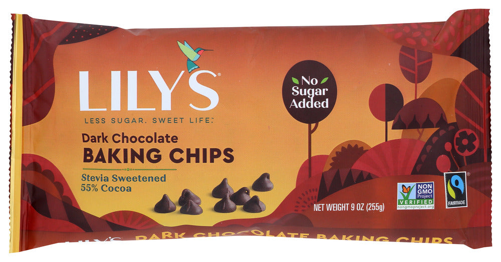 LILYS SWEETS: Dark Chocolate Premium Baking Chips, 9 oz