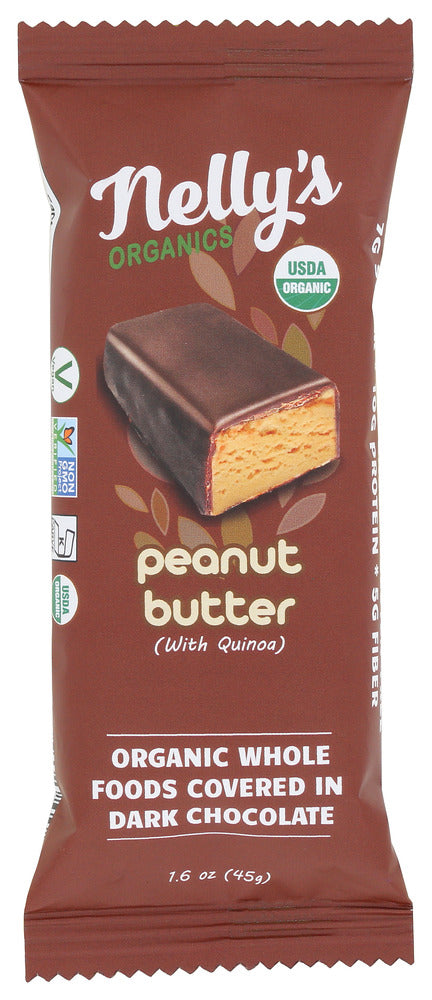 NELLYS ORGANIC: Peanut Butter Quinoa Bar, 1.6 oz