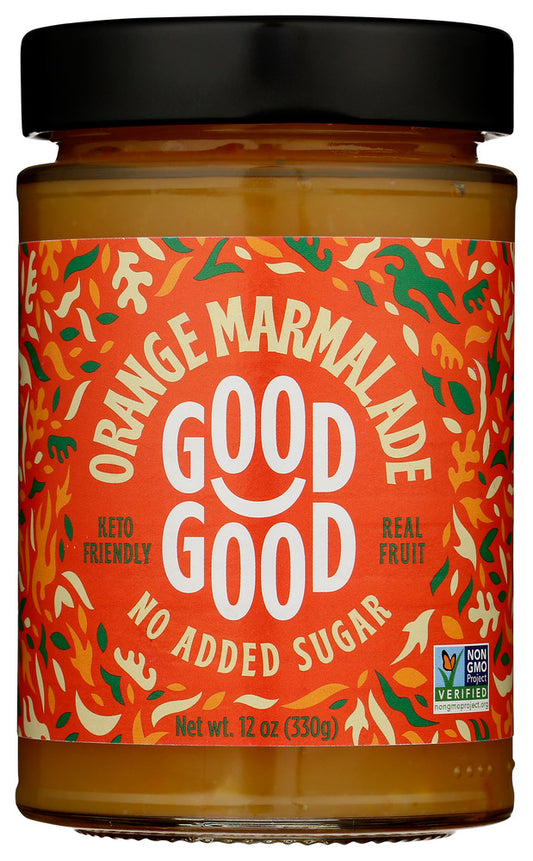 GOOD GOOD: Orange Marmalade Keto Friendly No Added Sugar, 12 oz
