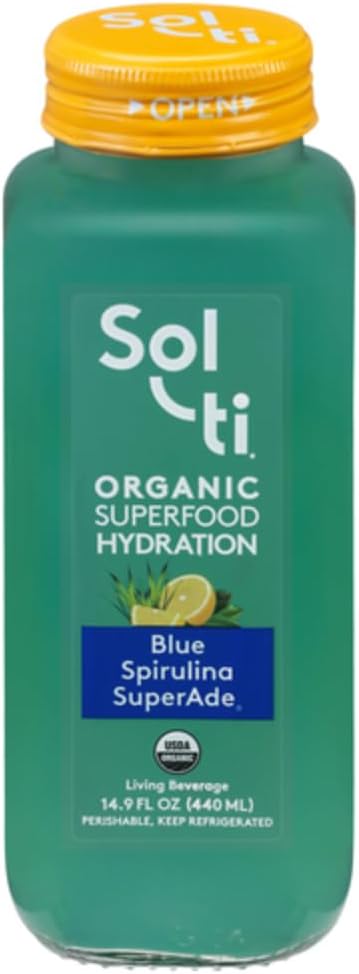 SOL-TI: Blue Spirulina SuperAde Hydration Drink, 12.5 fo