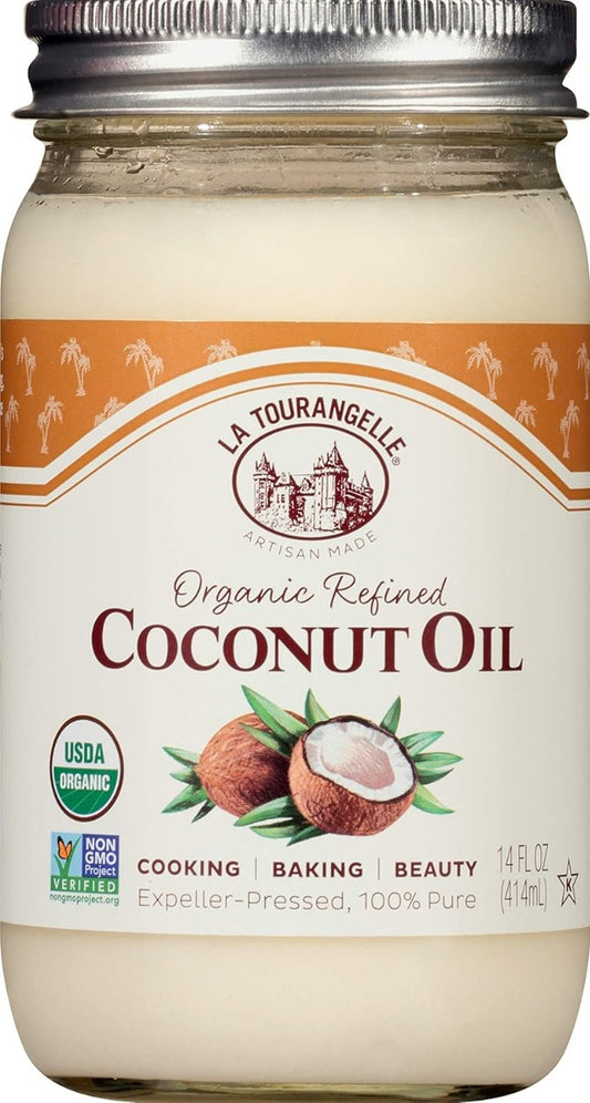 LA TOURANGELLE: Organic Refined Coconut Oil, 14 fl oz
