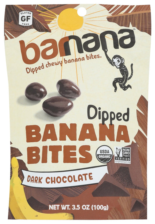 BARNANA: Organic Chocolate Chewy Banana Bites, 3.5 oz