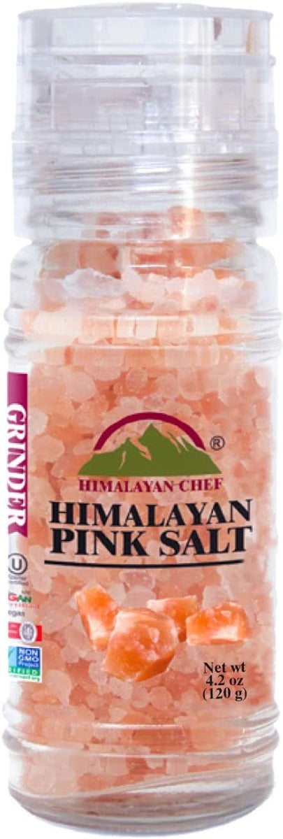 HIMALAYAN CHEF: Grinder Salt Himalayan Pink Refill, 3.53 oz