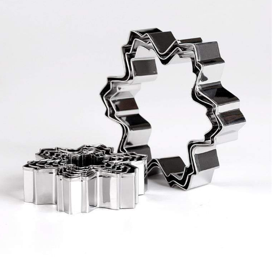 Snowflake Cookie Cutter Set - 9 Piece Molds