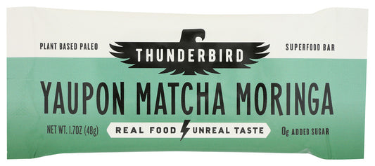 THUNDERBIRD ENERGETICA: Bar Yaupon Mtcha Moringa, 1.7 oz