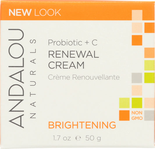 ANDALOU NATURALS:  Renewal Cream Probiotic + C Brightening, 1.7 oz