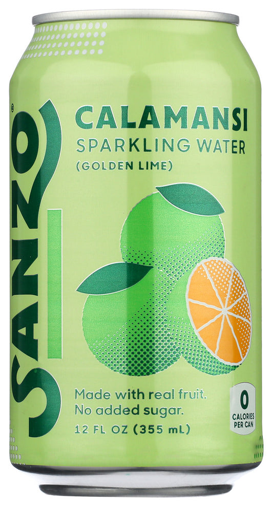 SANZO: Calamansi Lime Sparkling Water, 12 fo