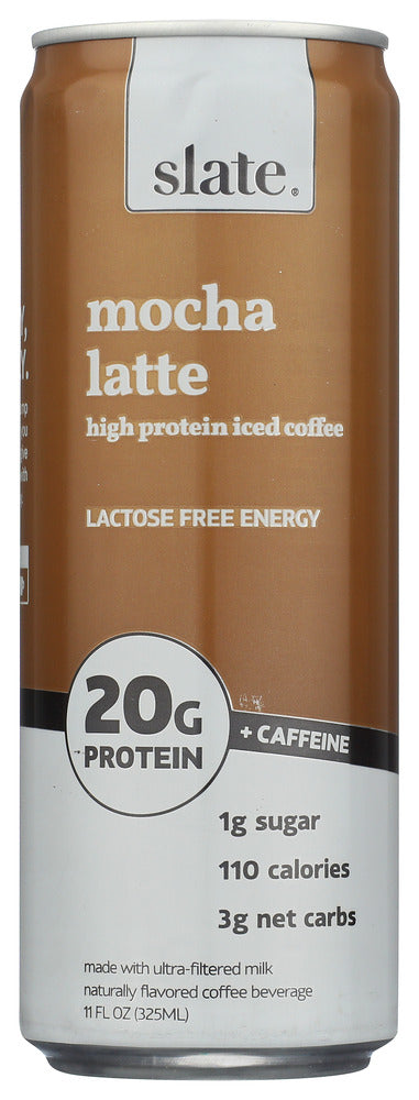 SLATE: Lactose Free Energy Espresso Chocolate Ultra Filtered Milk, 11 oz