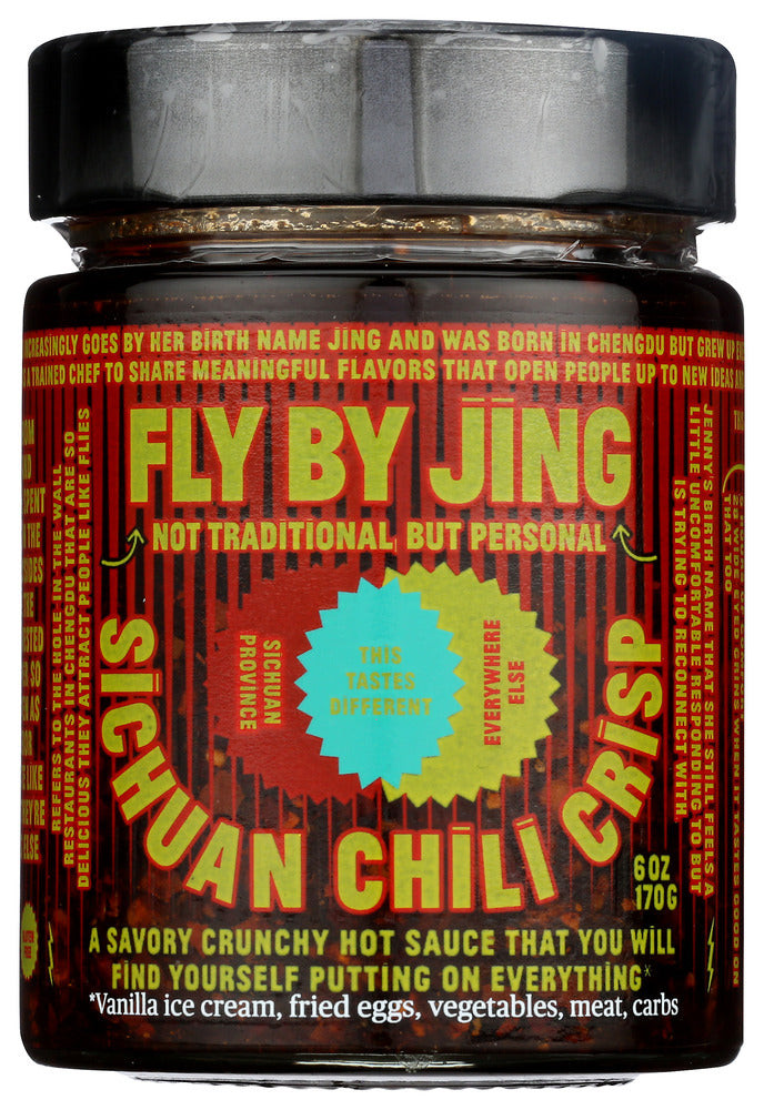 FLY BY JING: Crisp Sichuan Chili, 6 OZ