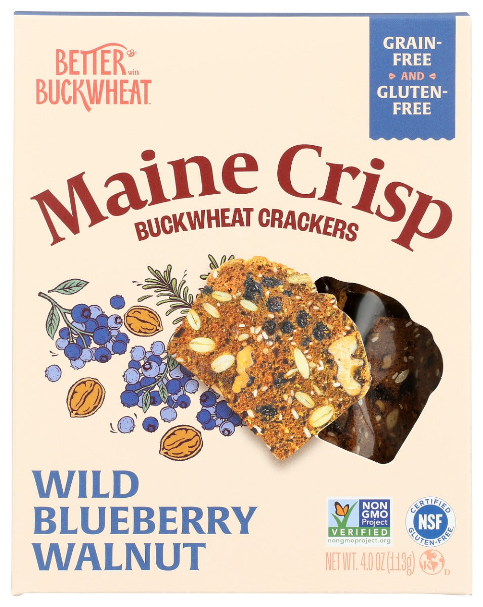 MAINE CRISP: Crisps Wild Blueberry Walnut, 4 oz