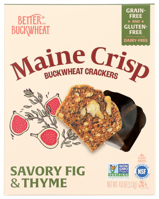 MAINE CRISP: Crisps Savory Fig Thyme, 4 oz