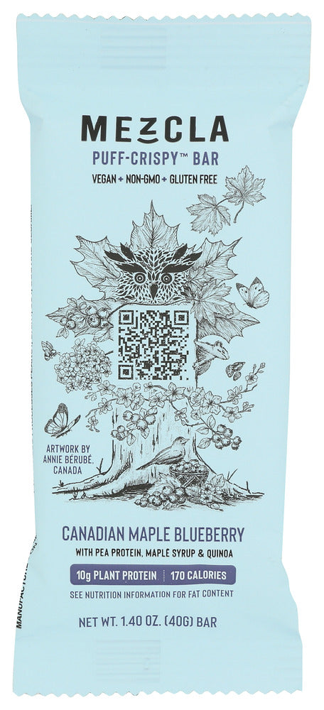 MEZCLA: Canadian Maple Blueberry Protein Bar, 1.4 oz