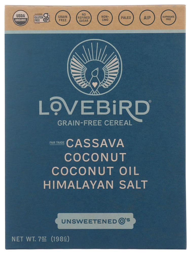 LOVEBIRD: Cereal Grain Free Unsweet, 7 OZ