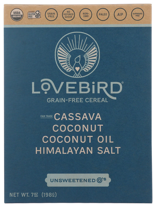 LOVEBIRD: Cereal Grain Free Unsweet, 7 OZ