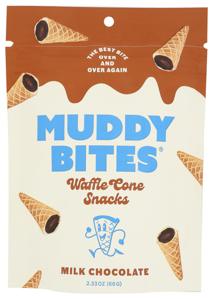 MUDDY BITES: Snck Wflcn Milk Chocolate, 2.33 OZ