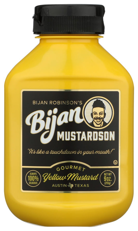 BIJAN MUSTARDSON: Gourmet Yellow Mustard, 9 oz