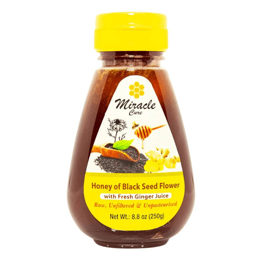 MIRACLE CURE: Black Seed Honey with Ginger, 8.8 oz