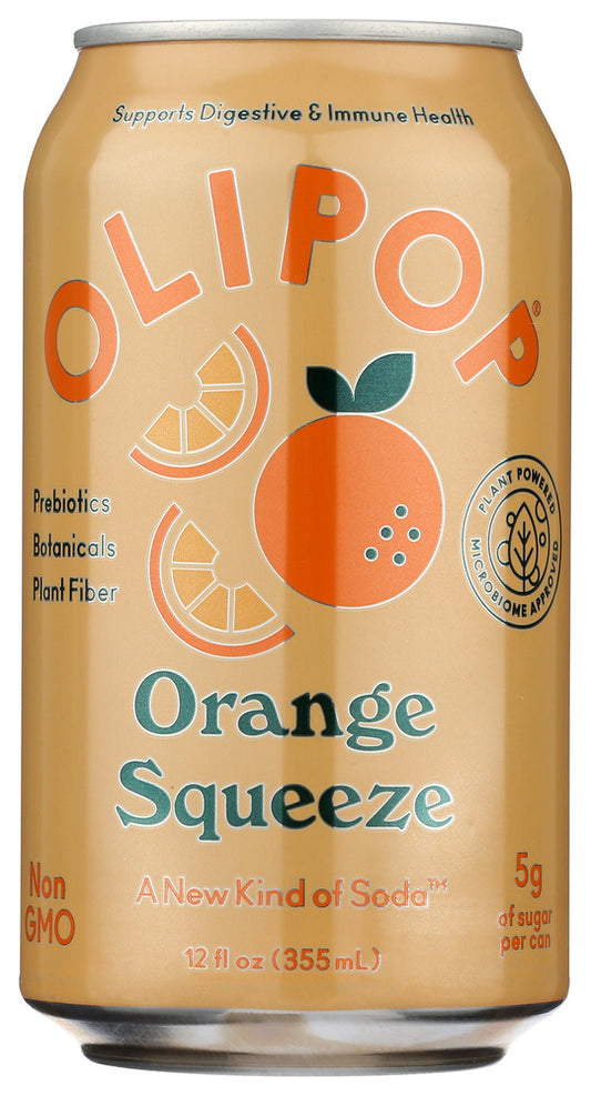 OLIPOP: Soda Orange Squeeze Tonic, 12 fo