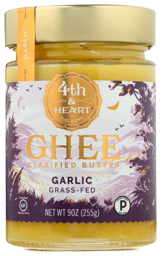 4TH & HEART: Ghee Butter California Garlic, 9 oz