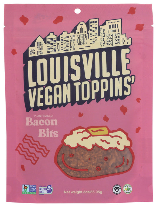 LOUISVILLE VEGAN JERKY: Bacon Bits Toppins, 3 OZ