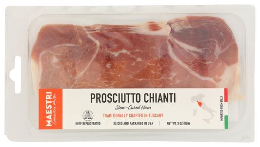 MAESTRI: Prosciutto Chianti Slow-Cured Ham Sliced, 3 oz