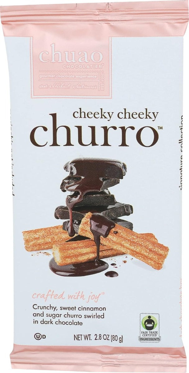 CHUAO CHOCOLATIER: Cheeky Cheeky Churro Chocolate Bar, 2.8 oz