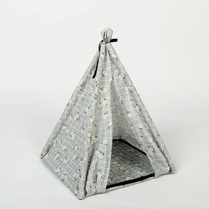 DIY Folding Tent Dog House with Mosquito Netting