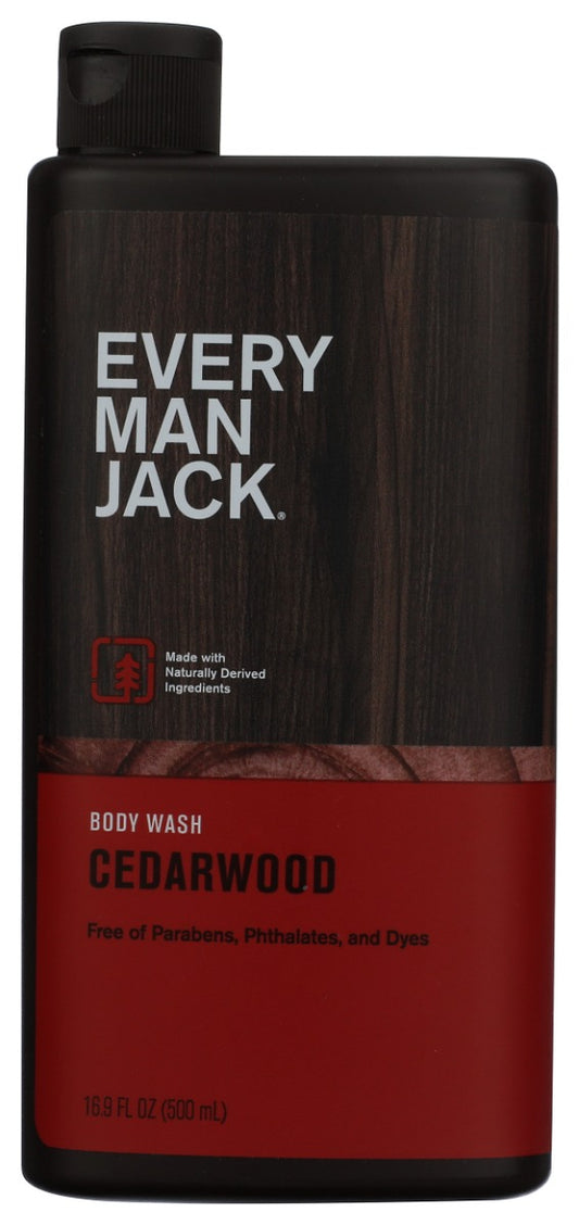 EVERY MAN JACK: Body Wash and Shower Gel Cedarwood, 16.9 oz