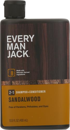 EVERY MAN JACK: Sandalwood Shampoo, 13.5 oz
