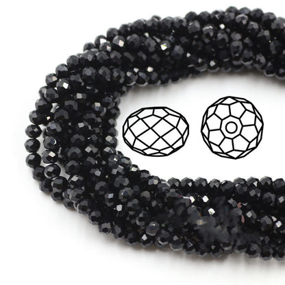 Transparent Crystal Flat Wheel Beads 6mm for DIY Bracelets