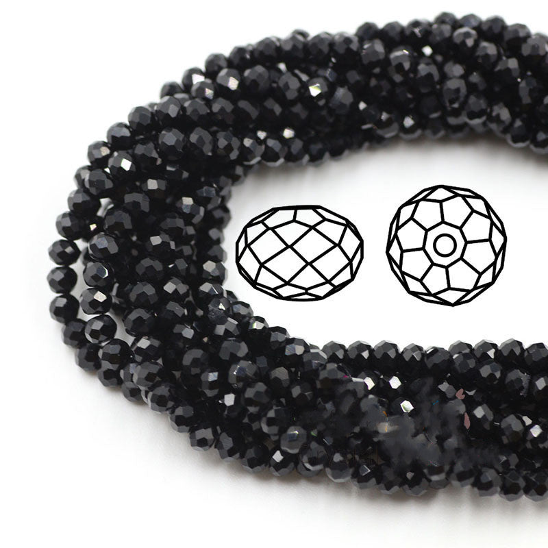 Transparent Crystal Flat Wheel Beads 6mm for DIY Bracelets