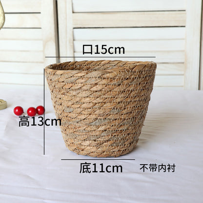 Creative Woven Rattan Flower Basket for Home Decor