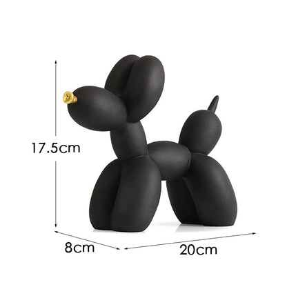 Creative European Water Transfer Colorful Balloon Dog Decor