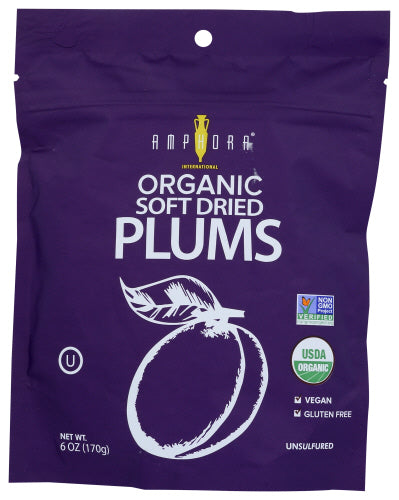 AMPHORA: Organic Soft Dried Plums, 6 oz