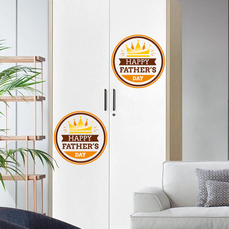 Elegant Crown Toilet Sticker - Self-Adhesive Wall Decor