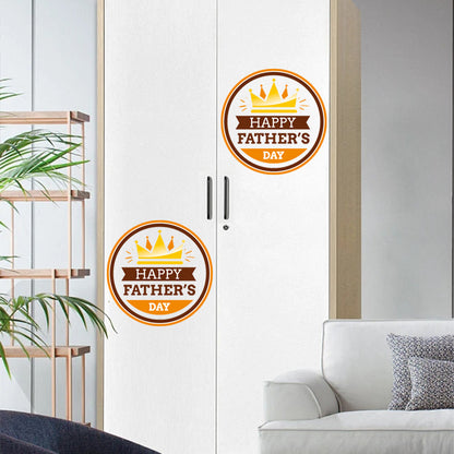 Elegant Crown Toilet Sticker - Self-Adhesive Wall Decor