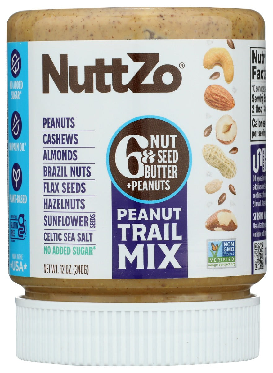 NUTTZO: Natural Peanut Trail Mix, 12 oz