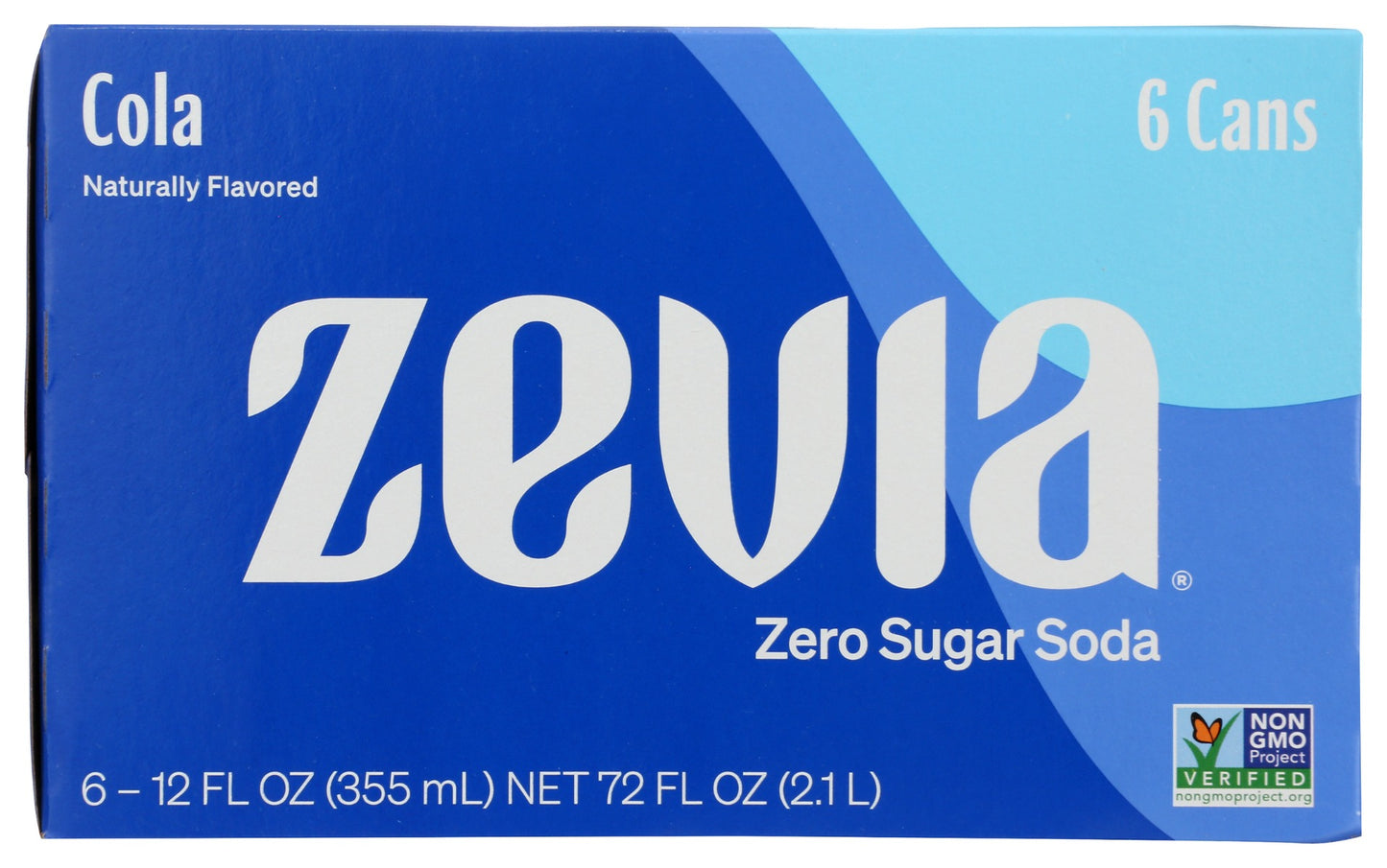 ZEVIA: All Natural Zero Calorie Soda Cola 6-12 fl oz, 72 fl oz
