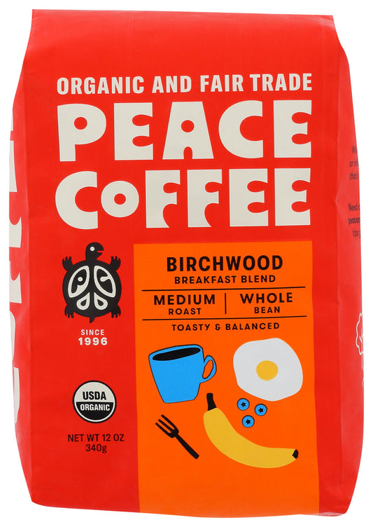 PEACE COFFEE: Coffee Whlbn Birchwood, 12 oz