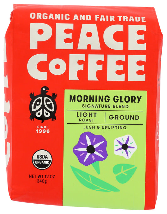 PEACE COFFEE: Coffee Grnd Morning Glory, 12 OZ