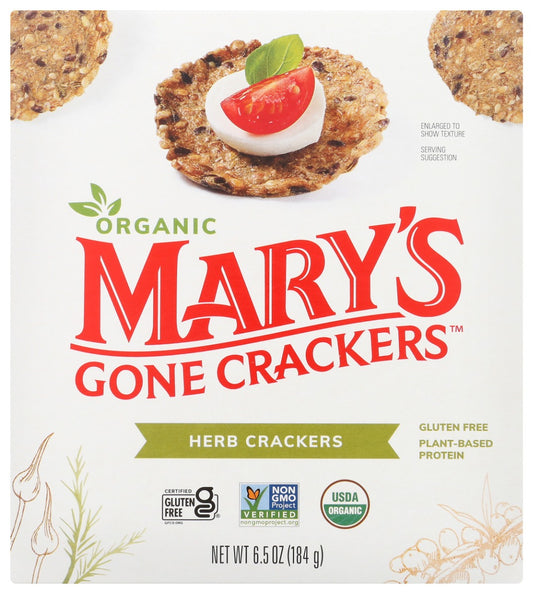 MARY'S GONE CRACKERS: Organic Crackers Herb, 6.5 oz