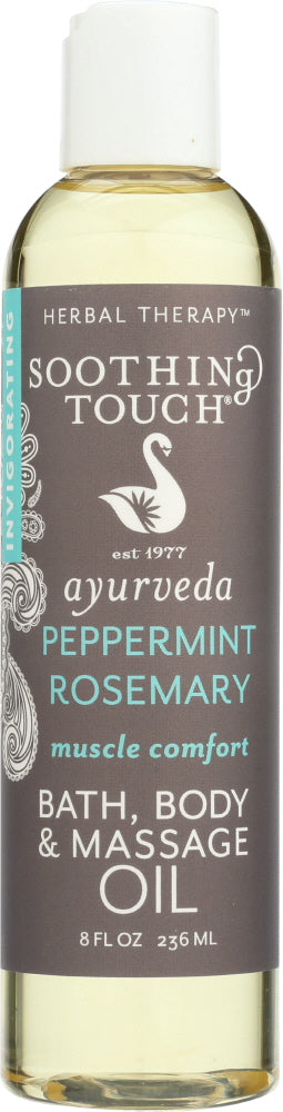 SOOTHING TOUCH: Body Oil Pepprmnt Rosemry, 8 fo